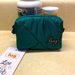 LUG!! Choo Choo mini pill case!! NWT! Kelly Green